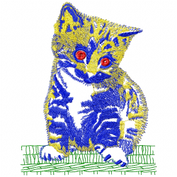 Cats Embroidery Design 5 Cats Embroidery Design 5